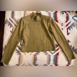 ZARA Olive Green Cozy Top